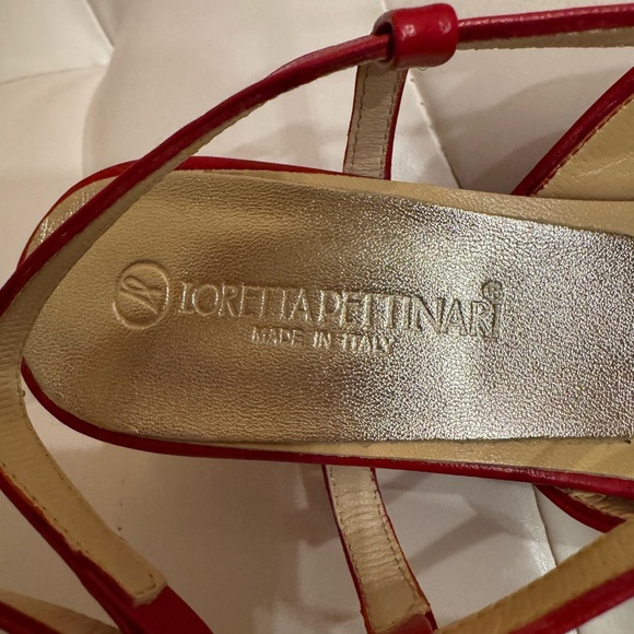 NWT. Loretta Petinari Elegant Red Women's Heels. Made in Italy. Leather - Picture 8 of 9